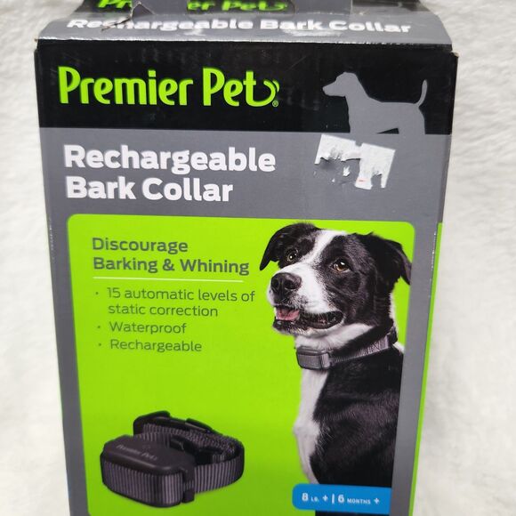 Premier Pet Dog Bark Collar, Discourage Barking & Whining, 15 Levels - Picture 1 of 5